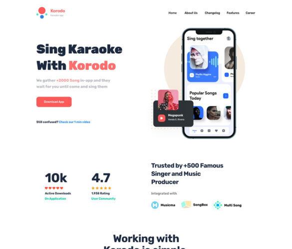Lancement application mobile